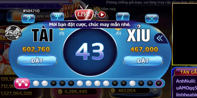 Chiến Lược Chơi Tài Xỉu Rikvip Để Tăng Cơ Hội Thắng